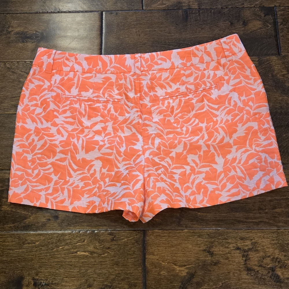 LOFT Shorts Size 12 Neon Orange Coral - Picture 6 of 8